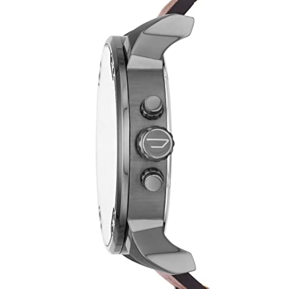 Diesel Men's 57mm Mr. Daddy 2.0 Quartz Stainless Steel and Leather Chronograph Watch, Color: Silver, Brown (Model: DZ7314)