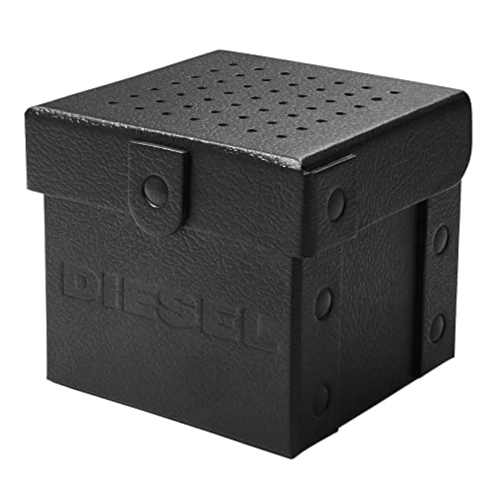 Diesel Men's 57mm Mr. Daddy 2.0 Quartz Stainless Steel and Leather Chronograph Watch, Color: Silver, Brown (Model: DZ7314)